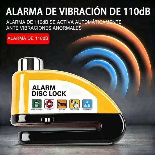 Alarma de vibración de 110 dB: se activa automáticamente ante vibraciones anómalas