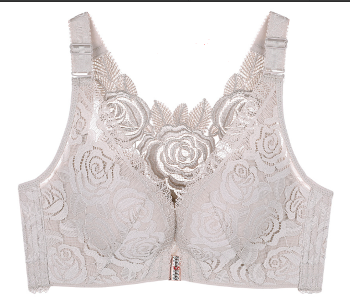 Rose Embroidery Push Up Bra