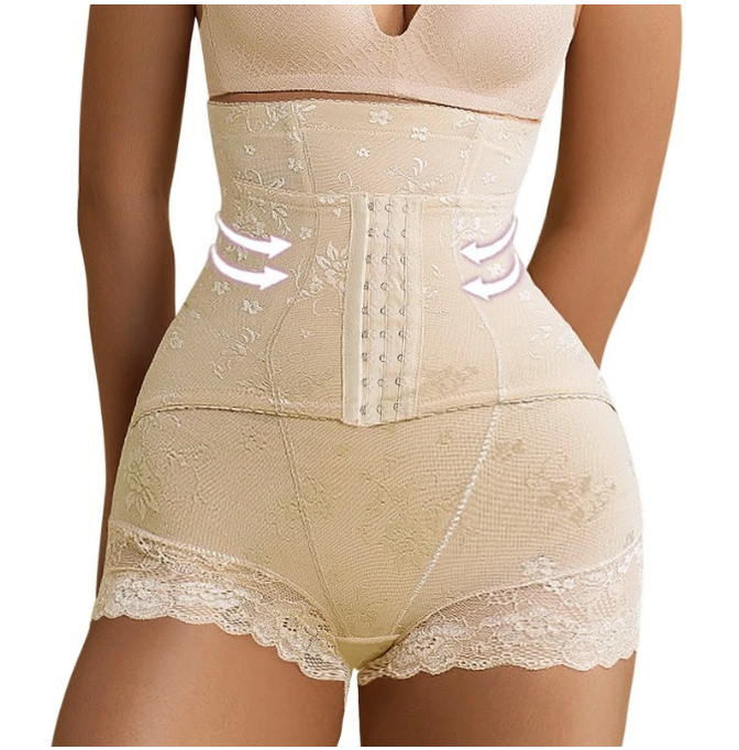 Lace Hook Seamless Shaper Panties