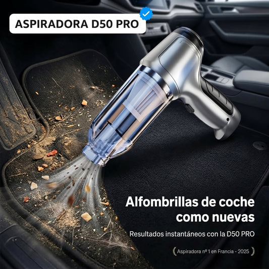 D50 Pro aspira migas y arena de la alfombrilla del coche