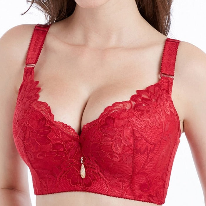 Push Up Lace Plus Size Bra