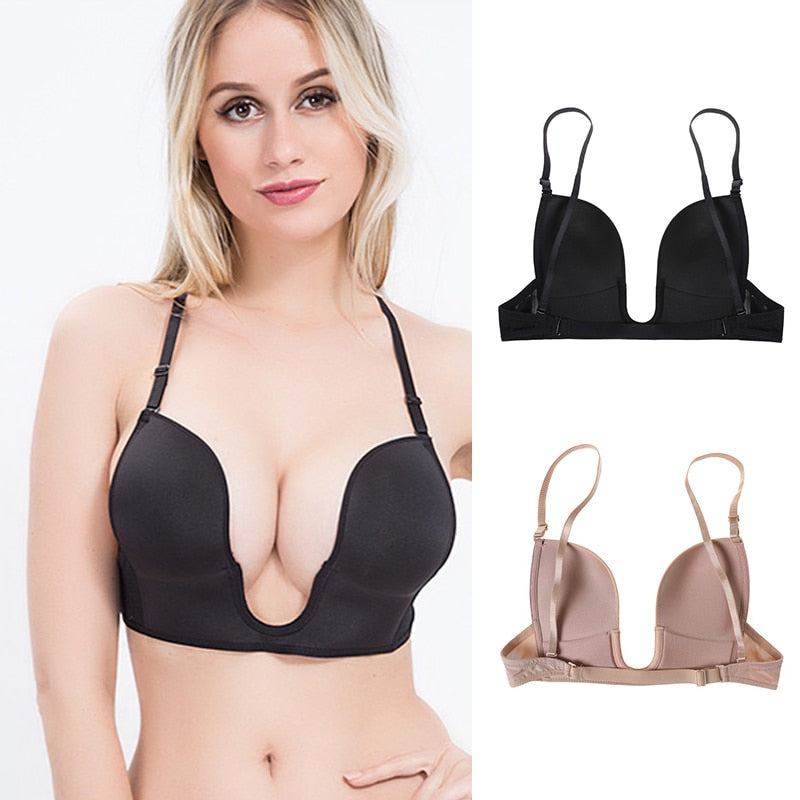 Plunge Low Back Essentials Bra