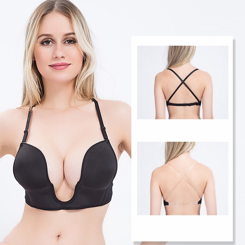 Plunge Low Back Essentials Bra
