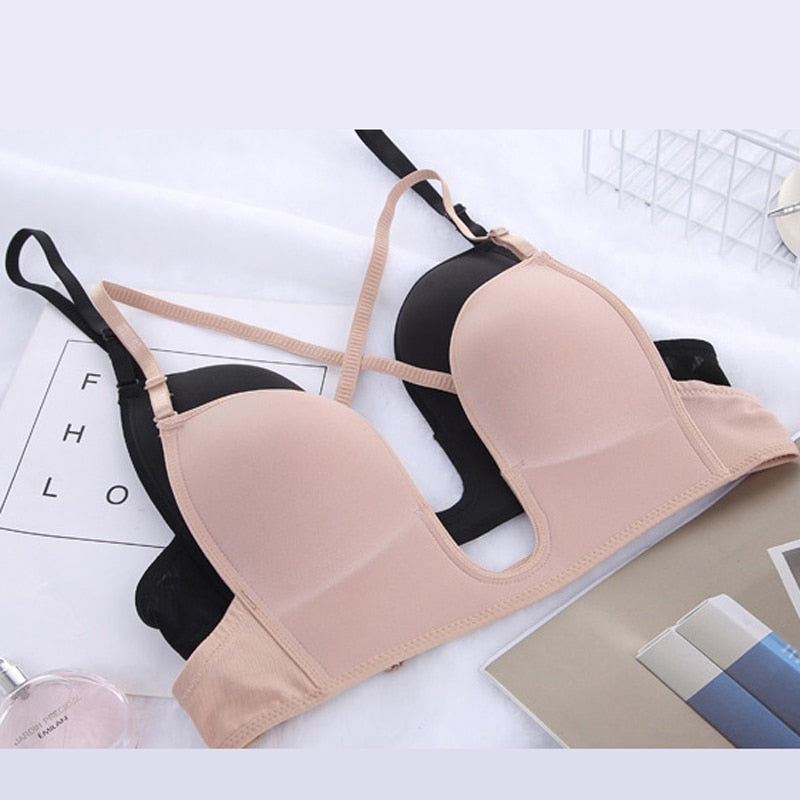 Plunge Low Back Essentials Bra