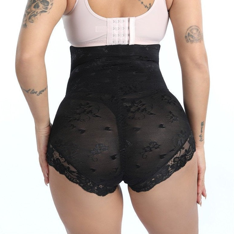 Lace Zipper Shaper Panties