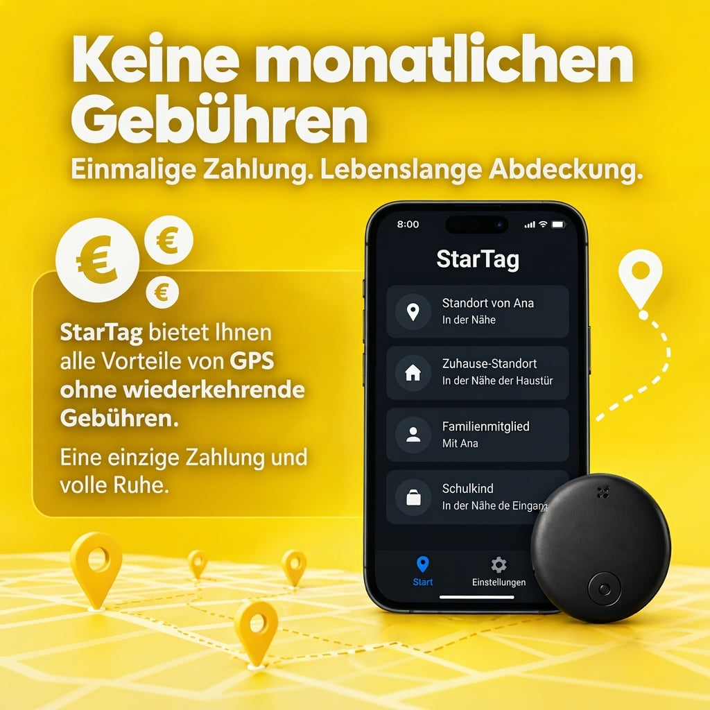 StarTag: keine monatlichen Gebühren, nur eine einmalige Zahlung
